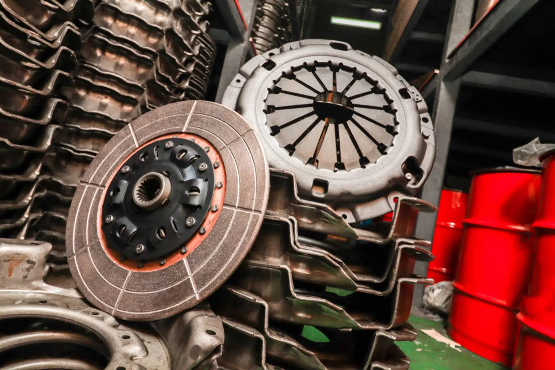 Image showing clutch parts, emphasizing the importance of clutch maintenance for optimal vehicle performance.